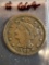 1847 Braided Hair Large Cent - Scratches Obverse - VG Details