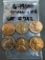 1960D Small Date Lincoln Memorial Cents - 6 Coins - AU/Unc