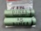 Two 1959 Roosevelt Dime BU Shot Gun Rolls - All ends not visible assumed to be 1959