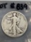 1938D Walking Liberty Half Dollar - G+