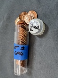 1960 Lincoln Memorial Cent Tube - 36 Coins - BU