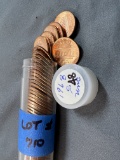 1968S Lincoln Memorial Cent Tube - 48 Coins - BU