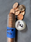 1972D Lincoln Memorial Cent Tube - 50 Coins - BU