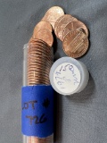 1974 Lincoln Memorial Cent Tube - 50 Coins - BU