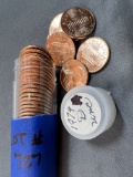 1974D Lincoln Memorial Cent Tube - 50 Coins - BU