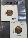 1949D Lincoln Wheat Cent - VF Filled 