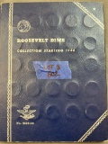 Whitman Coin Album Roosevelt Dimes 1946-1964, Missing 1949S, 1955, 1955D and 1955S