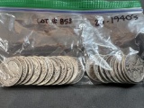 Twenty 1940's Liberty Half Dollars - Avg Circulated Condition