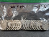 Twenty 1940's Liberty Half Dollars - Avg Circulated Condition