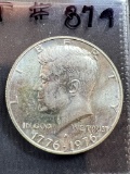 1976D SILVER Bicentennial Kennedy Half Dollar - BU