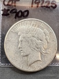 1922S Silver Peace Dollar - F+