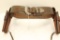 Leather Holster Belt, double holster, for .45Colt/.44Mag revolvers, 48