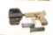 Canik 9x19, Semi-Auto Pistol, FDE, threaded barrel, extra magazine, and OWB Holster, ANIB sn 21BN210