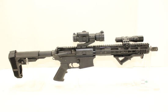 Anderson Mfg AM-15, Pistol, .223/5.56, with light, vortex strike fire red dot, nylon tactical case,
