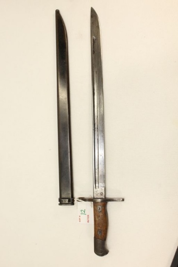 Japanese Bayonet Model 99, good condition, w/Sheath, "50001" stamped on handle