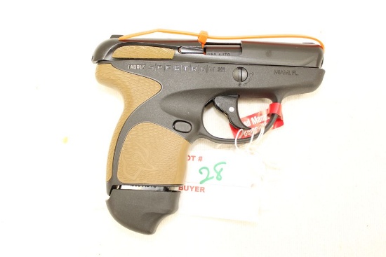 Taurus Spectrum 380 cal, 2.8" barrel, FDE, sn 1F181404, w/box, 2 mags, ANIB