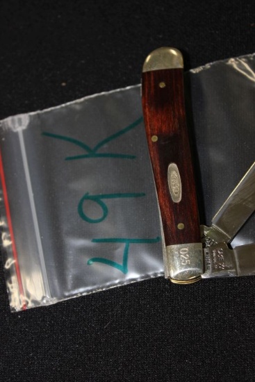 Case xx #025, 7207ss, Commemorative 2 Blade Wood Handle C&O Canal 1828-1924, 3.5" Pocket Knife