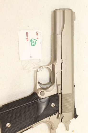 Colt Government Model 1911A1 US Army, .45Auto, Stainless, "United States Property", w/nylon case, sn