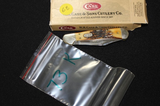 Case xx 51749 lss Single Blade, Case Shield Natural Bone Handle With Box