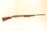 Winchester Model 1912, 12 gauge pump shotgun, small crack in stock, dtd 1919, sn 201663