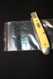 Schrade 296Y 2 Blade Yellow Man Made Handle Pocket Knife, 4.5