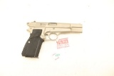 Browning Hi Power semi-auto pistol, stainless, 9mm, sn T218143