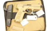 FN 509T, 9mm, semi-auto pistol, FDE, Threaded Muzzle, 2 magazines, nylon case, ANIB, sn GKS0217201
