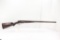 The International Double Barrel Shotgun, Damascus Steel, hammer set double trigger, left barrel has