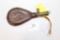 Leather Powder horn, 8 1/2