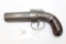 Allen & Thurber Vintage, 6-Shot Pepperbox pistol, non-working, floral engraving on both sides, 3 3/8