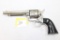 Colt Single Action, .44 Centerfire, Revolver, stainless steel frame, black colt grips (well worn), 5