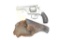 H&R Break Open Top Revolver SS, .38cal, w/vintage (well worn) leather holster, pitted and worn, used