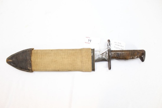 US Model 1917 Fighting Knife, with sheath/scabbard