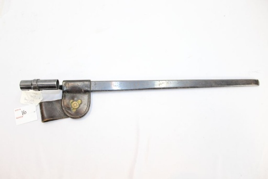 US Model 1873 Bayonet w/scabbard and frog