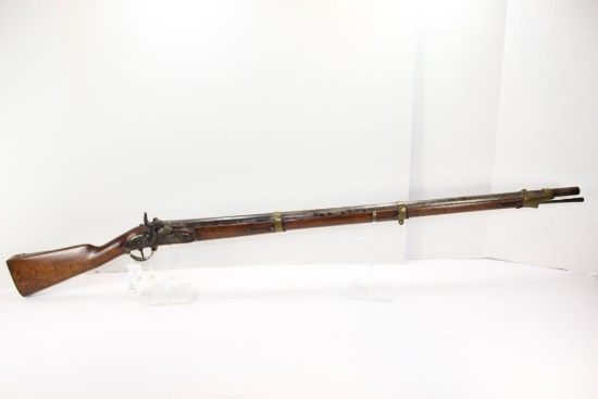 "Potsdam G&P" percussion cap black powder smooth bore musket, .72cal,  crown logo and "14" stamped o