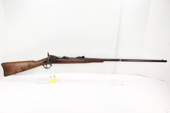 US Springfield Model 1873, .45-70 Trapdoor, 32.5" Barrel, 52" OAL, adjustable rear sight, fixed fron