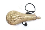Brass Powder horn, 7 1/2