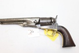 Colt Army 1860, Vintage, serial numbers match, used, cylinder engraved with sailing vessels, 8