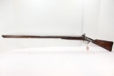 Double Barrel Percussion cap side by side shotgun, 12gauge, stamped 