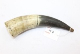 Bone powder horn, 9