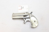 Remington Arms derringer, pearl grips, stainless steel, 3
