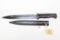 German Model 1884/98 bayonet with scabbard. #1826 on scabbard, 42crs on blade