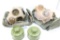 French Gas Masks w/ NATO Canisters & Canvas Pouches in Large Vinyl Bag 2x qty