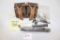 Russian Mosin Nagant Gun Parts w/ Leather Ammo Pouches