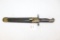 Italian M1891 Carcano Bayonet #2956 w/ Leather Scabbard