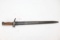 French 1892 Modified Bayonet WWI w/ Metal Scabbard