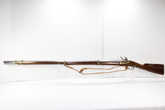 Charleville 1754 .67 Cal flint lock black powder rifle Appears to have a stainless steel barrel leat