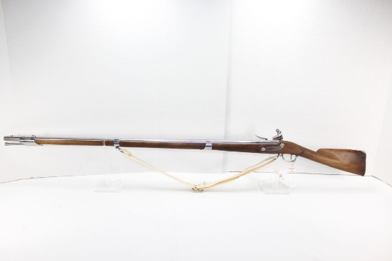 Charleville 1763 .69 cal Flint Lock made by Navy Arms company, stainless barrel canvas sling  sn#105