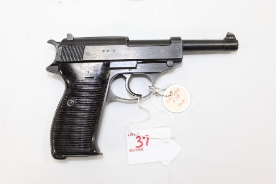 Walther P38 9mm, made in 1942, nazi marked, WWII bring back, 8rd mag, double action, sn# 1634H