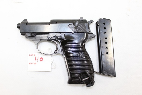 CYQ P-38 Short Barrel Gestapo, WWII Bring Back, 8rd magazine, very clean,  9mm Semi-Auto Sn# 9932
